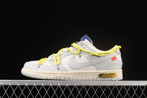 All Categories Nk SB Dunk Series Nk SB Dunk Low Low-top Sneakers Cost-effective Edition OF x Nk Dunk Low OW Suede SB Smashed Backboard Fashion Casual Sneakers DM1602-120